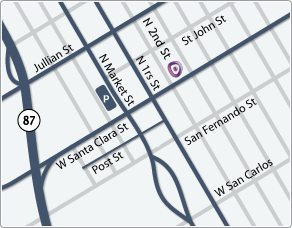 Map to Qarbon's Headquarters